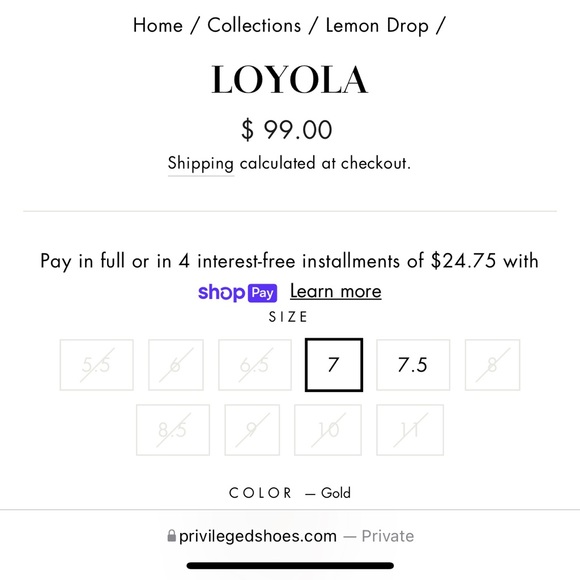 Loyola lemon drop heels from privileged size 7 and 8 - Picture 5 of 5